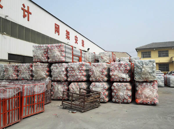 喀什网架成品待发